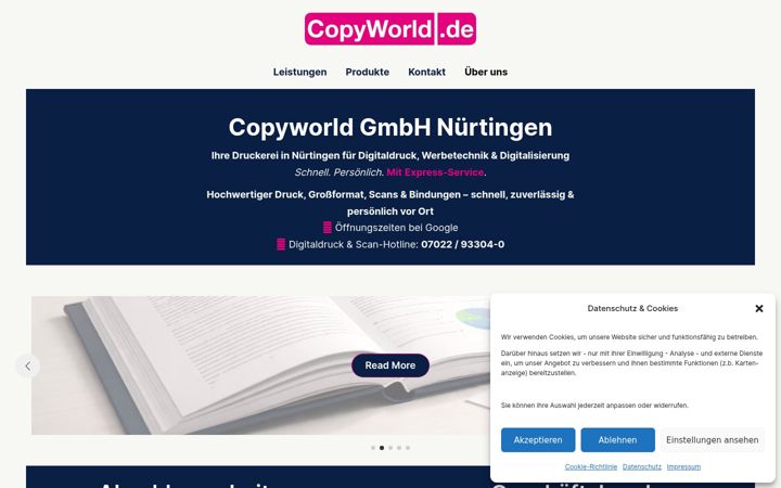Screenshot of copyworld.de