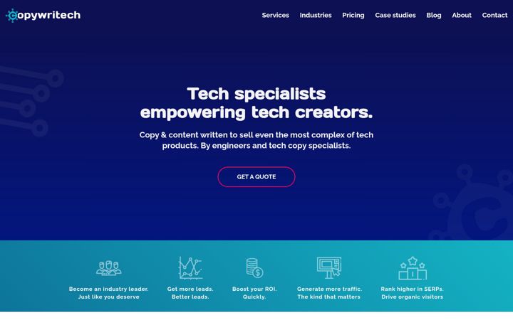Screenshot of copywritech.net