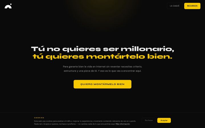 Screenshot of copywritingdeincognito.com
