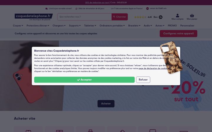 Screenshot of coquedetelephone.fr