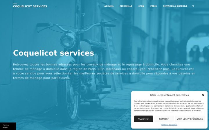 Screenshot di coquelicot-services.fr