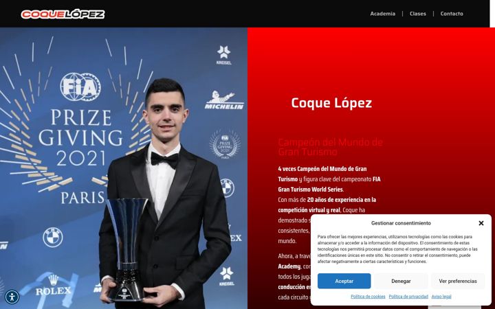 Screenshot of coquelopez.com