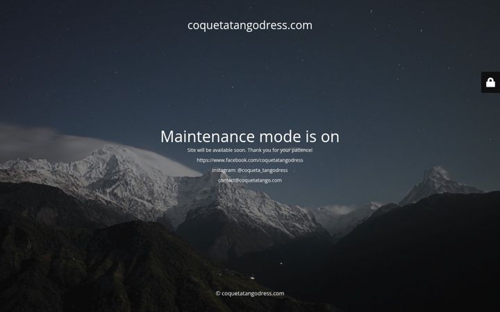 Screenshot of coquetatangodress.com
