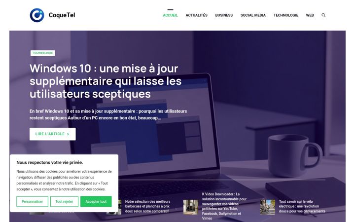 Screenshot di coquetel.fr