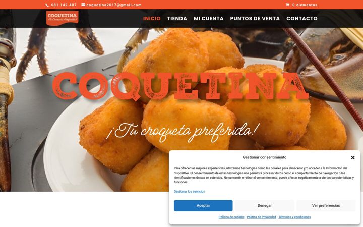 Screenshot of coquetina.es