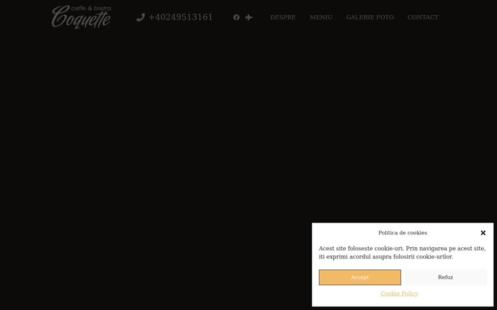 Screenshot of coquettebistro.ro