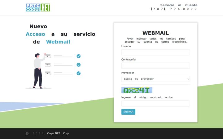 Screenshot von coqui.net