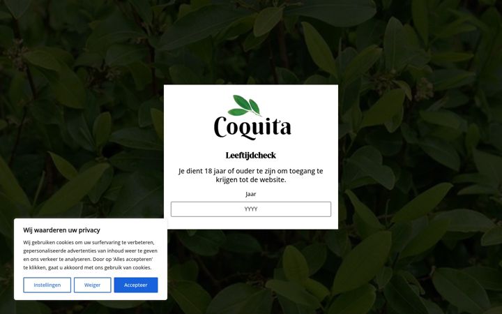 Snímek obrazovky coquita.nl