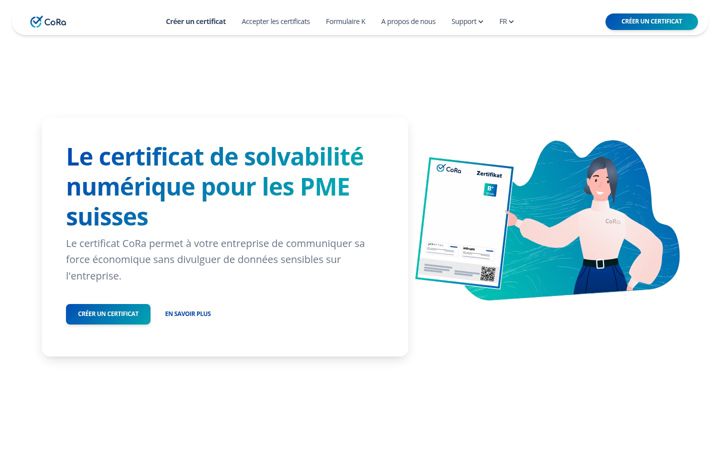 Screenshot of cora-certificat.ch