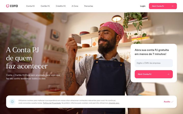 Screenshot of cora.com.br