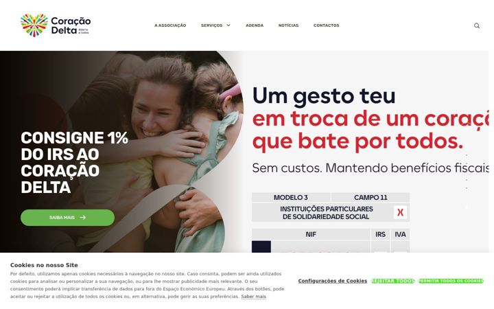 Screenshot of coracaodelta.com