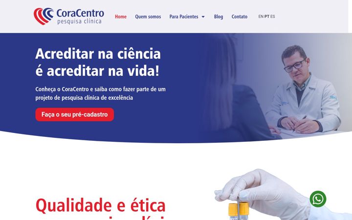 Screenshot van coracentro.com.br