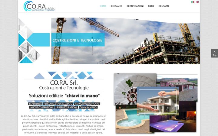 Screenshot of coracostruzioni.it
