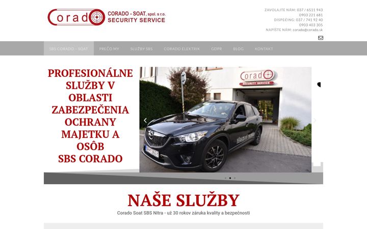 Screenshot of corado.sk