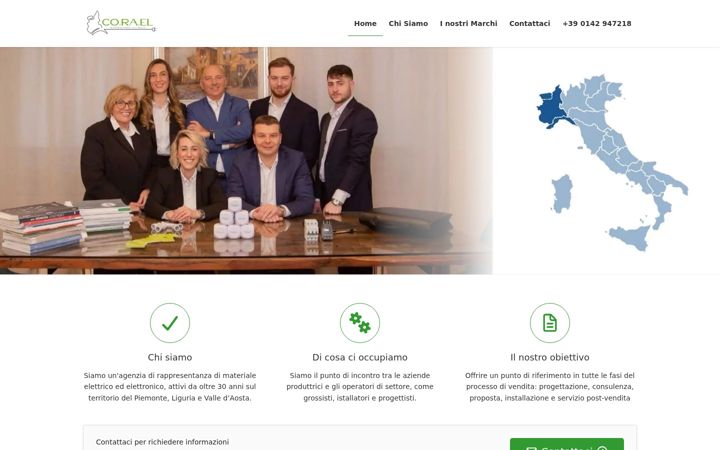 Screenshot of corael.org