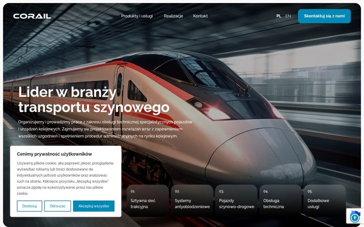 Snímek obrazovky corail.pl