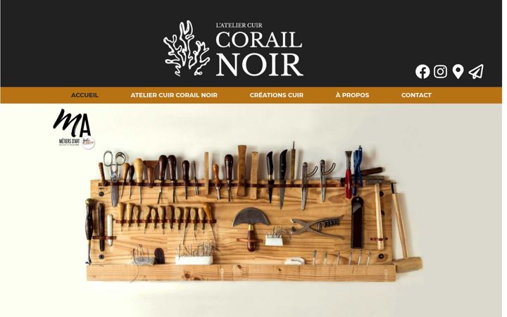 Screenshot di corailnoir.fr
