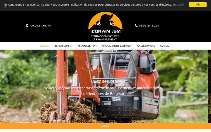Screenshot di corainjsm-terrassement.fr