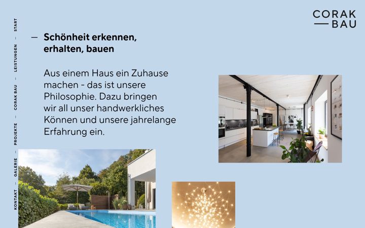 Screenshot of corakbau.de