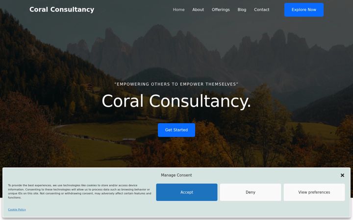 Screenshot of coral-consultancy.com
