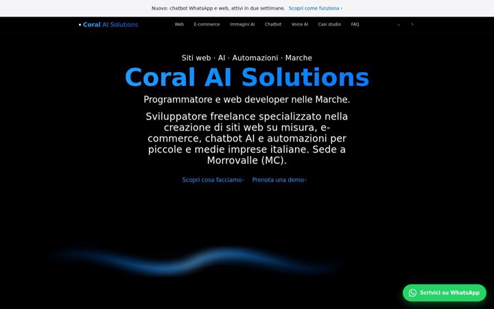 Screenshot of coralaisolutions.com