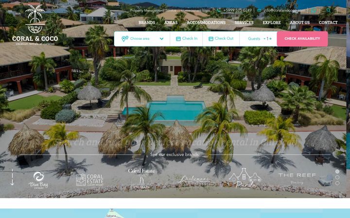 Screenshot of coralandcoco.com
