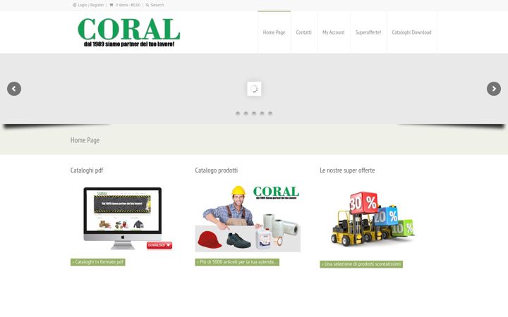 Екранна снимка на coralcolombo.it