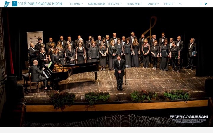 Screenshot of corale-puccini.org