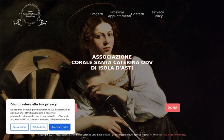 Screenshot of coralescaterinaisola.it