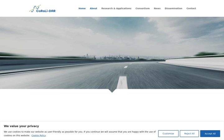 Screenshot of corali-dar.eu