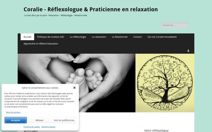 Screenshot of coraliehoudelette.fr