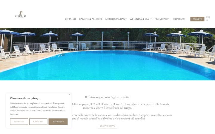 Екранна снимка на corallocountryhouse.it