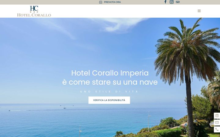 Екранна снимка на coralloimperia.it