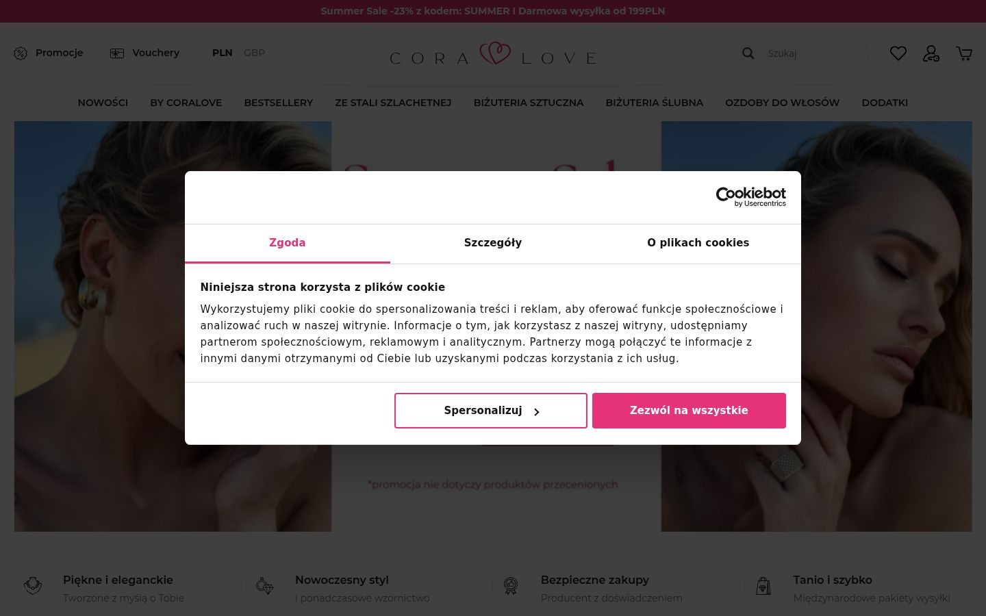 Snímek obrazovky baneru souhlasu zobrazeného před jakoukoli interakcí
