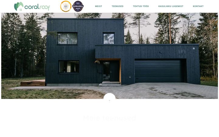 Screenshot of coralroof.ee