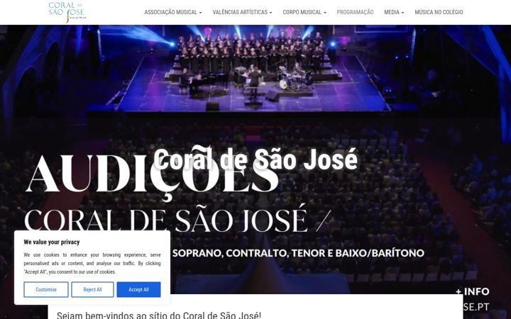 Screenshot of coralsaojose.pt