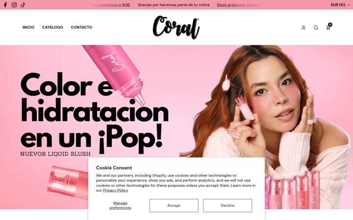 Képernyőkép: coralskin.es