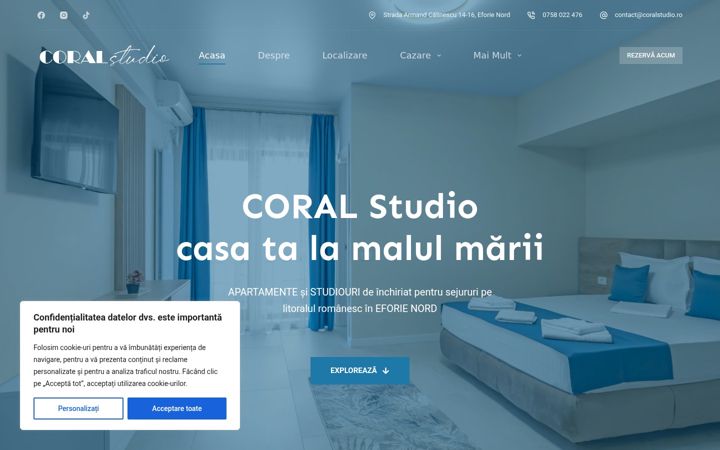 Screenshot of coralstudio.ro