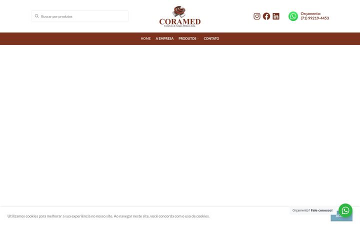 Screenshot van coramed.com.br