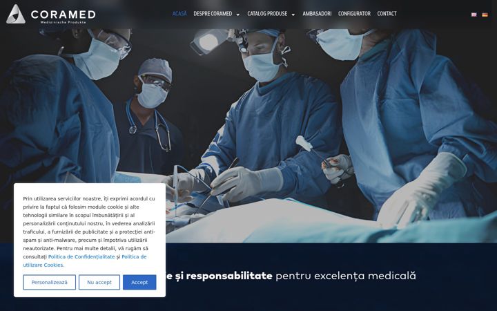 Screenshot of coramedmp.ro