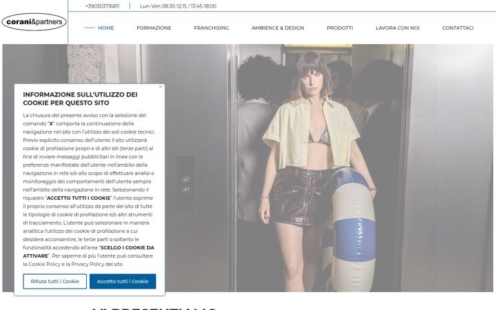 Screenshot of corani-partners.it