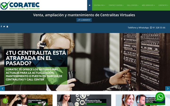 Screenshot of coratec.net