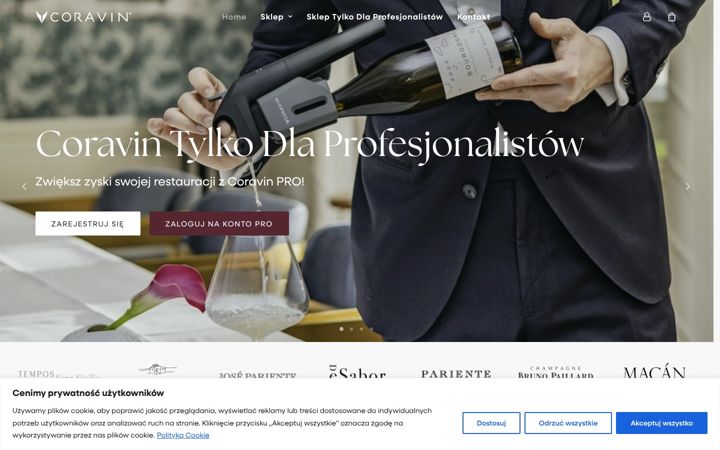 Screenshot of coravinpolska.pl