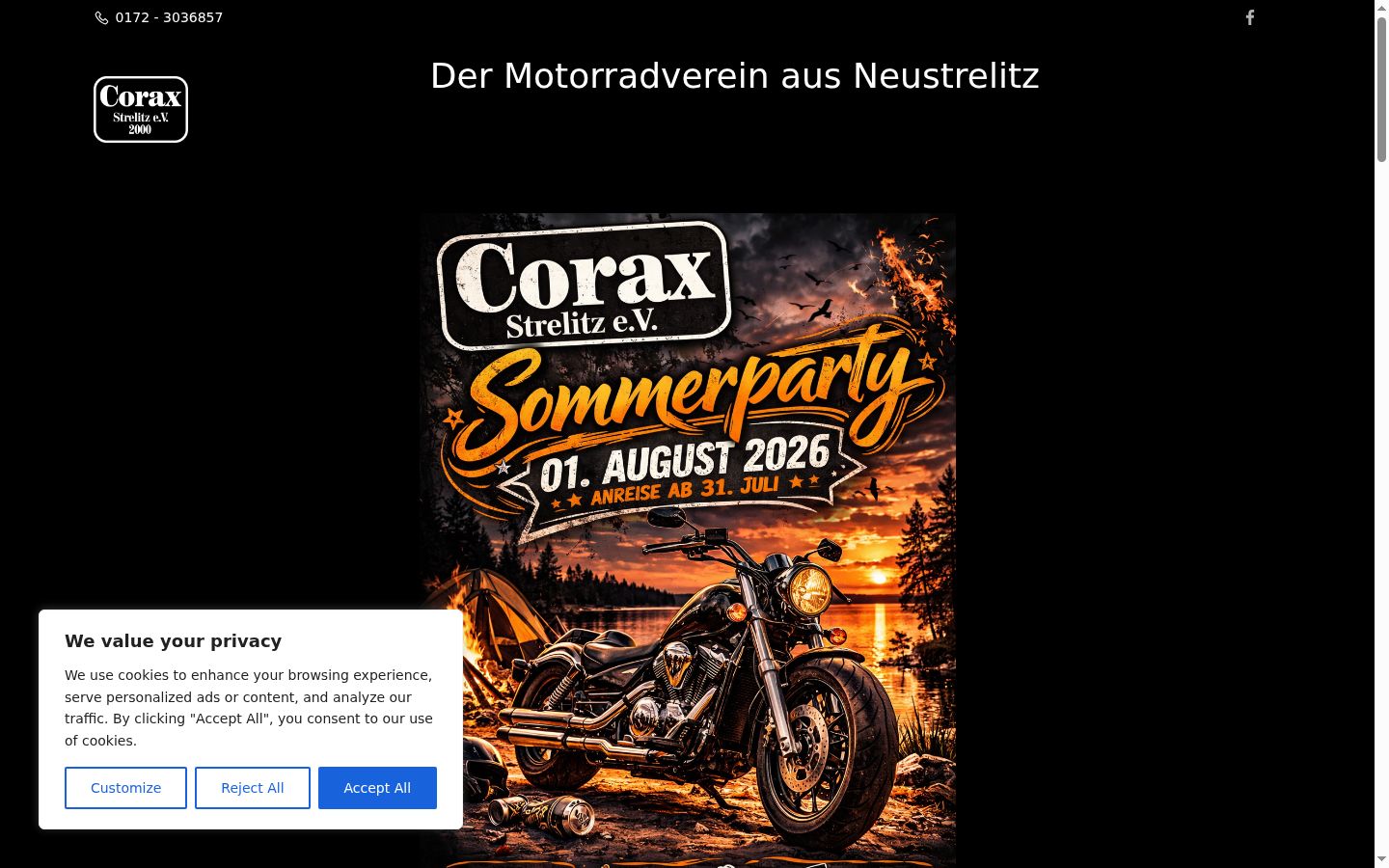 Sutikimo reklamjuostės, rodytos prieš bet kokią sąveiką, ekrano kopija