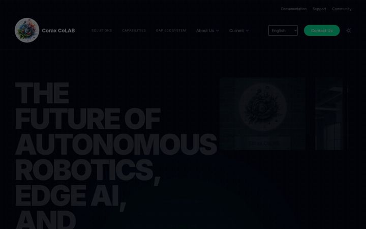 Screenshot of coraxcolab.com