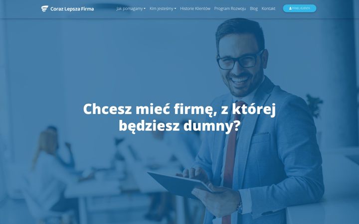 Snímek obrazovky corazlepszafirma.pl