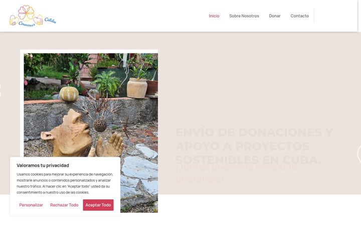 Screenshot of corazonescalidos.org