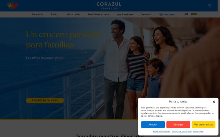 Képernyőkép: corazulcruceros.es