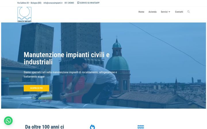 Screenshot of corazzaimpianti.it