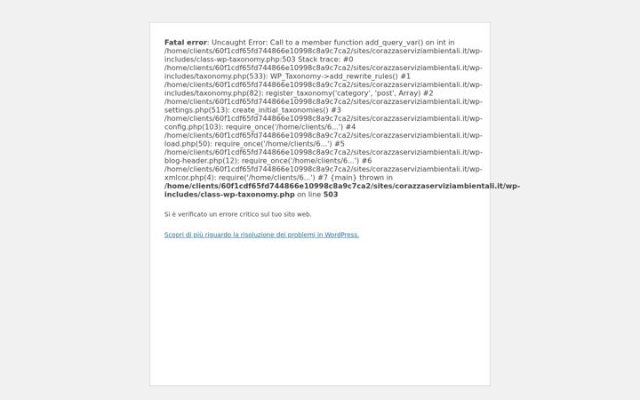 Screenshot of corazzaserviziambientali.it